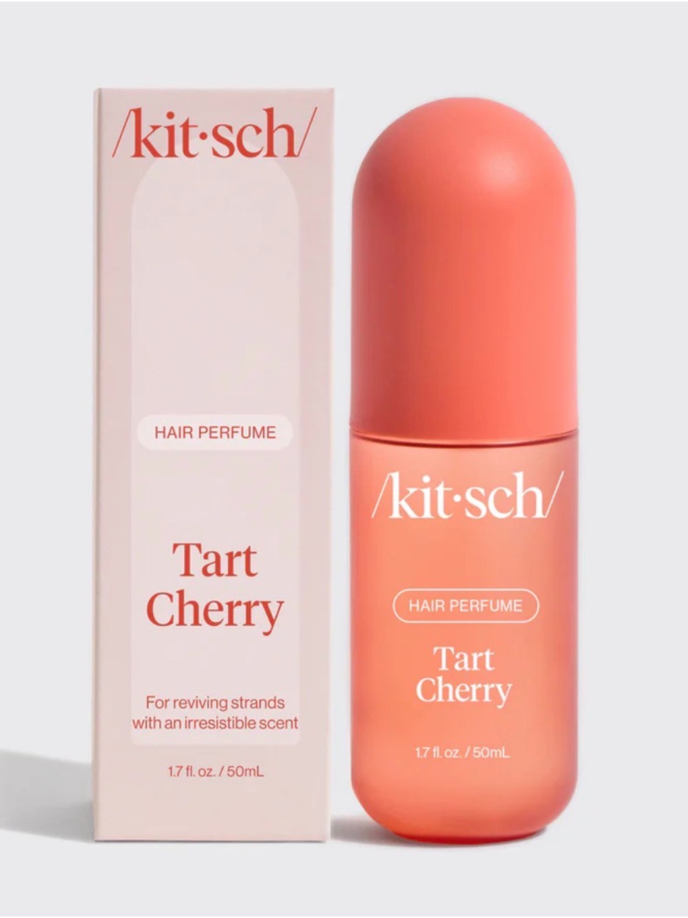 Kitsch Tart Cherry Hair Perfume — Coral and Red Bottle 50ml